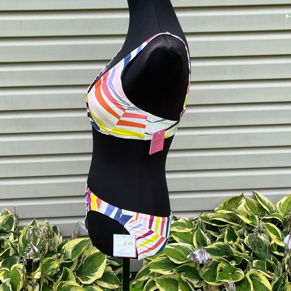 NWT Kate Spade Geobrella Multicolor Bikini Swimsuit Bathing Suit - Picture 11 of 13